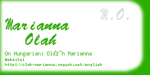 marianna olah business card